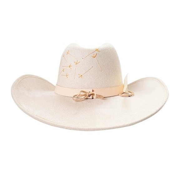 Beige cowboy hat main image 2